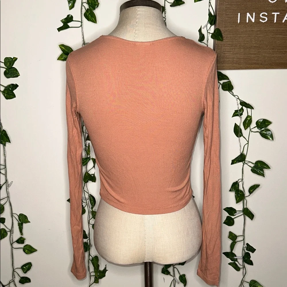 Selfe Longsleeve Lace Trimmed Neckline Longsleeve
